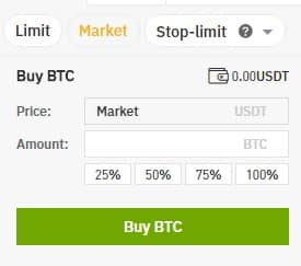 Binance order