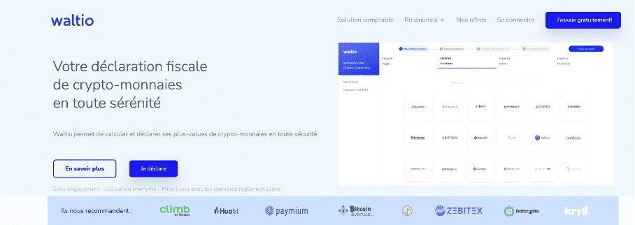 waltio logiciel d'aide à la déclaration des cryptos